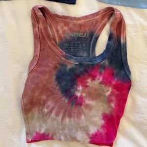 Katie J NYC Livi Ribbed Tank Top - size L